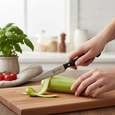 Hámozókés 11,5 cm-es hengerléssel edzett acél pengével