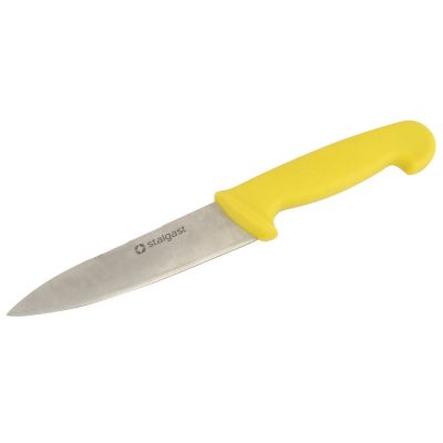 Szeletelő kés 15 cm penge, sárga nyéllel - HACCP kompatibilis
