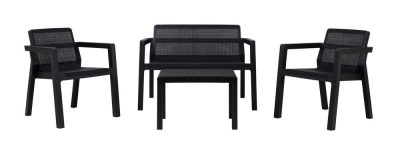 Toomax RIVIERA kerti műanyag garnitúra – grafit színben