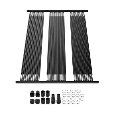 napkollektoros medencefűtő, 1235x3060 mm HDPE medencefűtő rendszer, napelemes fűtőberendezés komplett tartozékokkal, univerzális napelem, fűtőburkolat föld feletti és földbe süllyesztett medencékhez