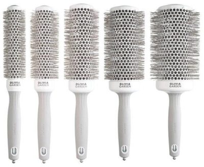 Olivia Garden Expert Speed White & Grey körkefe szett