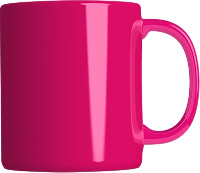 Neon bögre 3 dl - rózsaszín