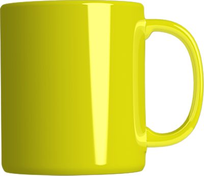 Neon bögre 3 dl - citromsárga