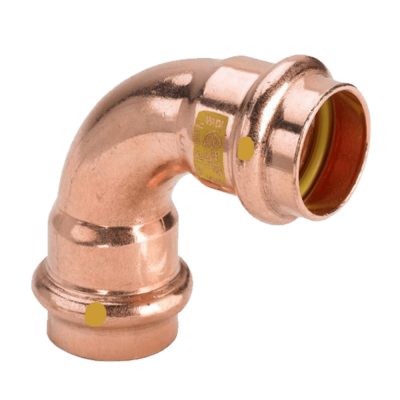 VIEGA 2616 Profipress G vörösréz ív, gázra, 90°, 2 tokos, 42mm
