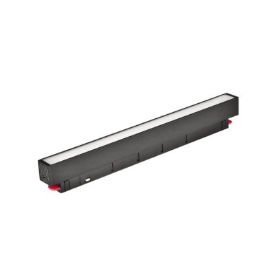 UNIVERSO Mágneses sínbe szerelhető lineáris lámpa DC:48V 12w 1180lm CCT.Kap RA90 IP20 Fekete 300x45x24mm