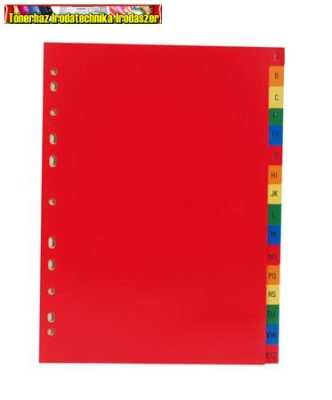 Victoria Műanyag színes regiszter, A-Z 