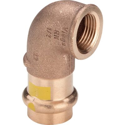 VIEGA 2614.2 Profipress G vörösöntvény könyök, gázra, 22mm tok x 3/4"B