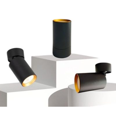 UNIVERSO Spot lámpatest 1xGU10 Max.35w IP20 Fekete/arany D60x120mm