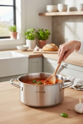 Alacsony lábas 5 liter, 24 cm, Prim Appety, de Buyer, rozsdamentes