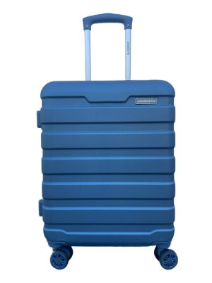 Delta világoskék M Ryanair 55x40x20 bőrönd, kabinbőrönd