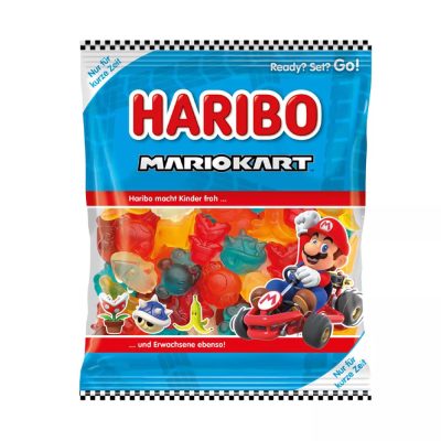 Haribo Mariokart vegyes gyümölcs ízű gumicukor válogatás 160g