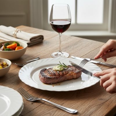 Trianon 30,5 cm-es lapostányér, 6 db-os csomag edzett opál üveg