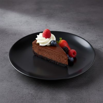 Diwali 19 cm-es desszertes tányér 6 db-os fekete edzett üveg