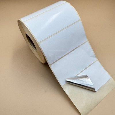 100x60mm direkt THERMO TOP gumiabroncs címke 1000 db/40gy EZÜST hát - extra erős -TYRE ADHESIVE