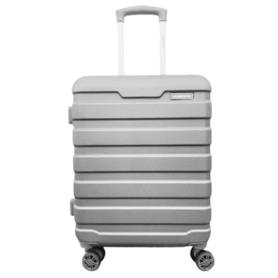 Delta világosszürke M Ryanair 55x40x20 bőrönd, kabinbőrönd