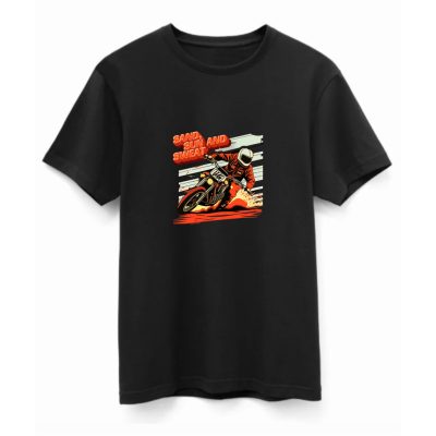 Sand sun and sweat póló fekete