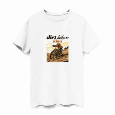 Dirt biker king póló fehér