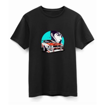 Racing car manga style póló fekete
