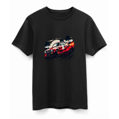 Rally red póló fekete