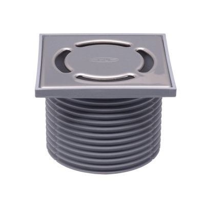 HL 37 Prblue magasító elem padlóösszefolyóhoz inox ráccsal, "Primus blue" bűzzárral, DN110, 123 x 123 mm