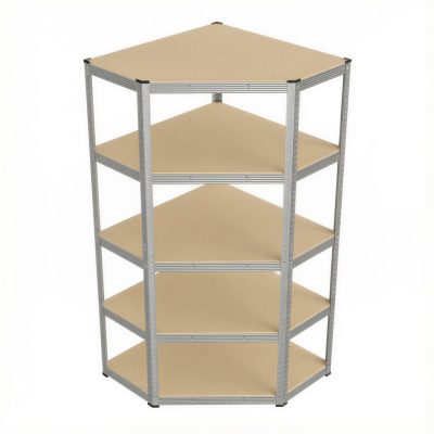 SONGMICS fém sarokpolc, 5 szintes, 875 kg teherbírás, 180 x 90 x 90 cm