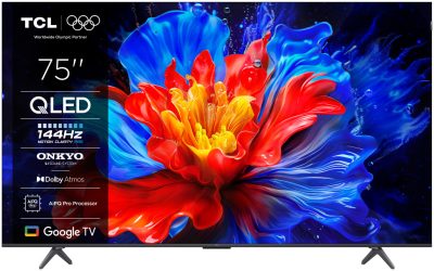 TCL 75" 75P8K QLED 189cm 4K Google TV