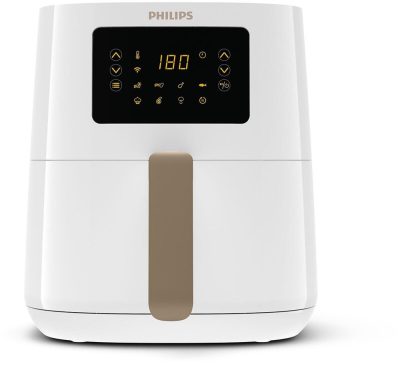 PHILIPS 5000 Series csatlakoztatott Airfryer, 4,1 l, 800 g, Rapid Air technológia, 13 funkció, HomeID, fehér