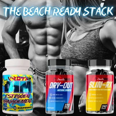 THE BEACH READY STACK - Látványos Zsírégető & Alakformáló Csomag - KoffeinMentes - 450 Kapszula - Muscle Rage