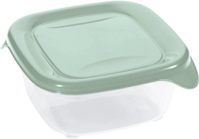 Curver Fresh&Go Ételtartó 0,8L Szögletes Zöld/Átlátszó (6/karton)