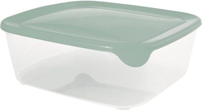 Curver Fresh&Go Ételtartó 2,9L Szögletes Zöld/Átlátszó (4/karton)