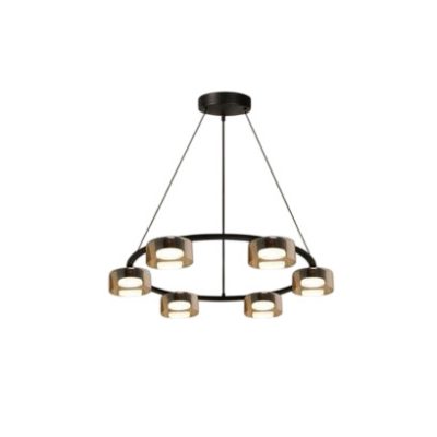UNIVERSO Függeszték 6x12w 6x1160lm CCT.Kap 105° IP20 Fekete/Amber D710x80x1200mm